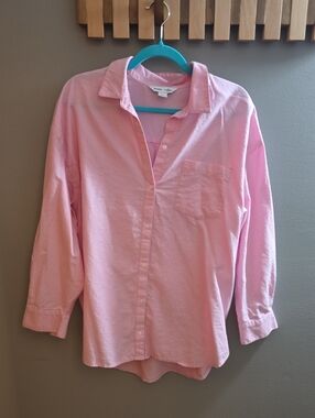 Old Navy Light Pink Casual Button-Down Shirt